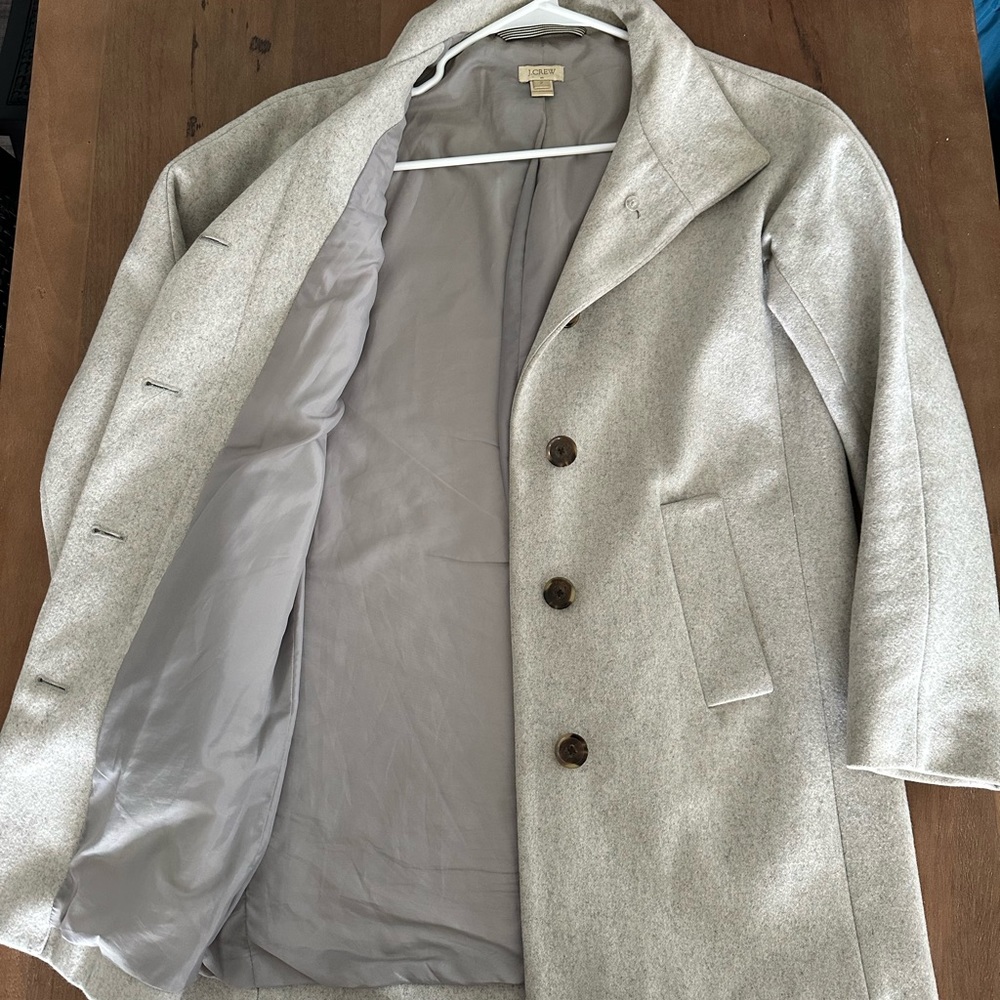 Grey JCrew Peacoat